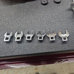 Matco Tools MCFS19M 17MM 18MM 19MM 3/8" Drive Crowfoot Wrench Metric Set. Fixed Price $45.00.