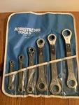 Armstrong 29-332 Ratcheting Wrench Set 15/18 7/8 11/16 9/16 7/16 5/16 Case. Fixed Price $99.00.