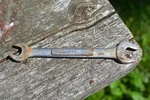 Vintage Craftsman 3/8'' 7/16'' Double Open Box Wrench -v- 44572 Forged Usa. Fixed Price $7.99.