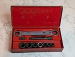 Vintage Snap-on R-2024SHI Ratcheting Box Wrench Set 5/8 & 3/4 W/ Sockets Usa Red. Fixed Price $79.99.