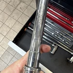Snap-on Torque Wrench Ratcheting Adjustable Chrome Finish. Fixed Price $280.00.