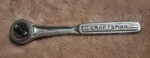 Vintage Craftsman Series -v- 43784 Ratchet 3/8"QUICK Release Forged Usa. Fixed Price $20.00.