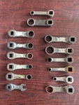 14 Vintage Mac Snap-on Utica Kelsey Hayes Loc-rite Torque Adapter Wrench Lot. Fixed Price $84.99.