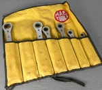 Mac Tools Kit Bag (KB144) W/ Six Double Ratcheting Wrenches (#RBM20K). Fixed Price $65.00.