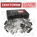 Craftsman 230-PIECE Silver Finish Standard Metric Mechanics Tool Set Pc #165. Fixed Price $135.88.