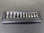 #BN395 Snap-on 11 Piece 1/4" Drive 6-POINT Metric Shallow Universal Socket Set. Fixed Price $399.95.
