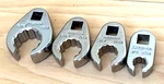 New Snap On Usa Tools Sae 1/4" Dr Flare Nut Line Crowfoot Socket Set Lot Wrench. Fixed Price $295.00.