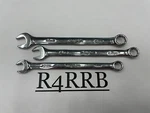 Snap-on Tools Usa New 3PC Metric 12PT Short Length Chrome Combo Wrench Lot Set. Fixed Price $124.95.