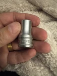 Snap On TWM12A 1/2" Drive Metric 6 Pt Chrome Shallow Socket. Fixed Price $15.95.