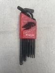 Snap On Tools BHS13A Shaped Hex Ball Standard Wrench Set Usa. Fixed Price $29.99.
