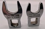 Craftsman 7/16 & 1/2 Sae 3/8 Drive Crowfoot 43622, V-43621 Used.. Fixed Price $14.99.
