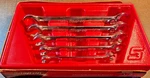 Snap-on 5 Piece Sae 6 Point Double End Flare Nut Wrench Set Rxfs. Fixed Price $149.00.