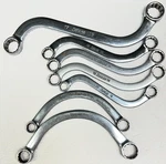 Snap Shaped And Half Moon Wrenches Box End-various Sizes Lot Of 7. Fixed Price $140.00.