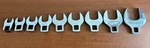 Snap On FCO12/14/18/20/22/24/26/30--3/8" Drive Sae Open-end Crowfoot Wrench Set. Fixed Price $119.99.