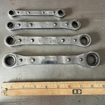Snap-on Metric Double Box Ratcheting Wrench Set 4PC 10-19MM Rbm Series. Fixed Price $60.00.