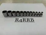 Snap-on Tools Usa New 12PC 1/4" Drive Metric 6 Point Shallow Socket Set 112TMMY. Fixed Price $169.95.