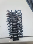 Matco Stubby Ratcheting Wrench Set 9MM-19MM 11PC. Fixed Price $200.00.