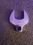 Snap On FCO32, 3/8" Dr., 1" Crowfoot Socket, Open - End.. Fixed Price $29.99.