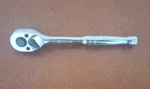 Kobalt 337308 Polished Chrome 3/8" Drive Quick Release Ratchet Wrench Long. Fixed Price $24.99.