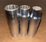 Snap-on Sockets 3/4", 9/16 12 Point Deep Chrome 1/2" Drive (3 Pcs). Fixed Price $18.00.