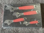 Snap On FADH704C - Pc Adjustable Wrench Set Flank Drive Plus, Brand New, Red. Fixed Price $400.00.