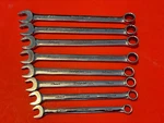 Snap-on 8-PC Flank Drive Combination Wrench Set Soexm 10-19MM Usa No 11MM Or 15. Fixed Price $189.95.
