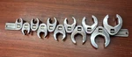 Snap-on Frh 3/8" Drive 6-POINT Sae Flank Flare Nut Crowfoot 11-WRENCH Set. Fixed Price $189.99.