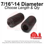 7/16"-14 Alloy Cup Point Allen Socket Set Screw Coarse Black Oxide (pick Size). Fixed Price $522.11.