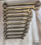 Vintage Craftsman Usa Forged Va-series Combo Wrench Lot 10PC -9 Metric & Sae. Fixed Price $50.00.