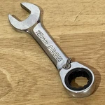 Icon 16MM Stubby Short Ratcheting Wrench 12 Point Reversible WRSTM16. Fixed Price $17.95.