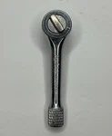 Husky 20201 1/4'' Drive Knurled Handle Round Head Stuby Ratchet (for Parts). Fixed Price $9.99.