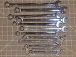 Mac Tools 13PC Metric Long Combination Wrench Set 10MM 19MM 21MM 22MM 12PT. Fixed Price $362.69.
