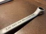 Vintage Bonney Tools Usa Double Box End Wrench Offset Bon-e-con 3/8-7/16 ZBS1214. Fixed Price $19.00.