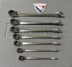 Rare Sears Craftsman Usa Reversible Ratcheting Cross Force Wrench Set Sae 44850. Fixed Price $329.99.