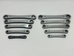 Craftsman Tools Usa 10PC Sae 1/4-7/8 & Metric 6-19MM Ratcheting Box Wrench Set. Fixed Price $134.99.