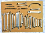 Huge 30 Misc Lot Open Closed Box End Wrenches Metric Sae Craftsman Usa. Fixed Price $75.00.