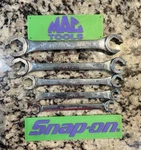 Mac Tools And Snap On Line Wrench Set. Fixed Price $75.00.