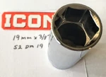 Icon Professional Deep Socket Mm X 3/8" - S2DM19 Free Usa Shipping. Fixed Price $11.96.
