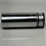 Snap On SFM18 3/8 12PT Metric 18MM Flank Drive Deep Chrome Socket Usa Vtg. Fixed Price $12.74.