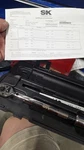 Sk Hand Tools 77025 3/8" Drive 30-250 In-lbs Micrometer Torque Wrench. Fixed Price $150.00.