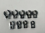 Mac Tools CHBM18 10 9 Pcs 3/8" Drive Metric Flare Nut Crowfoot Wrench Set. Fixed Price $116.96.