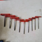 Vtg Mac Tools T-handle Hex Wrench Set Hktcg Series 7/64"-3/8" Usa Cushioned Grip. Fixed Price $75.00.