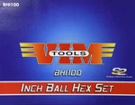 Vim Tools BHI100 Sae 7" Long T-handle Ball Hex Bit Set Piece. Fixed Price $69.03.