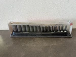 Snap On 215YSFSMY 3/8 Drive Piece Deep Sockets Point Flank 6-20MM. Fixed Price $399.99.