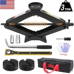 3T For Jeep Cherokee Emergency Spare Tire Scissor Jack Tools Set Kit Lug Wrench. Fixed Price $74.99.