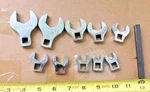 Lot Of 10 Mac Tools 3/8" Drive Open End Crowfoot Wrenches 15/16". Fixed Price $62.00.