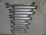 (12) Vintage Dayton Combination Wrenches Sae 3/8" Thru 1-1/4". Fixed Price $31.99.