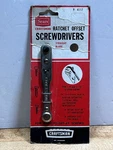 Sears Craftsman 4117 Nos Rare Ratchet Offset Screwdrivers - Straight Blade Usa. Fixed Price $29.95.