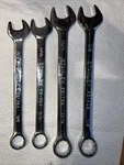 Nos Vintage Lot Of 4 Stanley Chrome Vandium Open 12PT Wrench 7/8,13/16,11/16,5/8. Fixed Price $18.50.