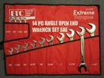 14 Pc Sae Angle Open End 4-WAY Wrench Set 3/8" 1-1/4" Extreme Torque Wrap. Fixed Price $99.95.